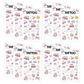 Petit Fancy Petit Tattoo TS058, Cherry Pop, 12 pcs / 쁘띠팬시 쁘띠타투 TS058, 체리팝, 12개