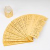 100pcs Disposable Rose Flower Paper Napkin Rings Laser Cut Foil