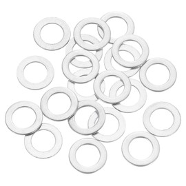 uxcell 20 Pcs M5 Flat Washer, 5x9x0.5mm 304 Stainless Steel Flat Spacers for Screw, Bolt, Automotive, Industrial Machinery