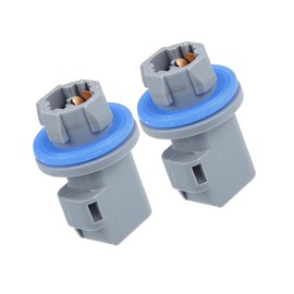 Partuto License Plate Tail Light Brake Lamp Light Socket No.F81Z13411AA for Ford F-150 2004-2021 Plastic Gray (Set of 2) Replacement