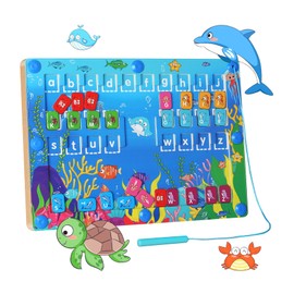 Montessori Toys for 3 4 5 6 Years Old Boys Girls, Educational Toys for 3+ Year Old Toddlers, Magnetic Alphabet Toys for 3 Year Old, Christmas Birthday Gifts Stocking Stuffers for Kids 4-6 Year Old