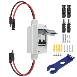 Antrader Solar Panel Disconnect Switch,30 Amp Breaker Box,Miniature Circuit Breakers,IP65 Waterproof UV-Proof,1Pcs