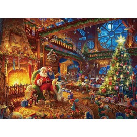 AveJoys Puzzle 1000 Teile Erwachsene Weihnachtsmann 70 x 50 cm Puzzle für Erwachsene Klassische Puzzles Weihnachten 1000 Teile Weihnachtspuzzle