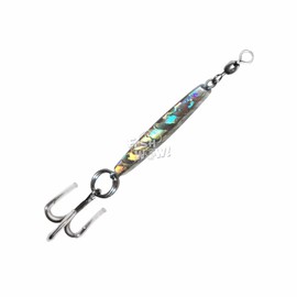 10pcs 1oz Diamond Jig Mylar Holographic Laser jigs with a Treble Hook - Fish WOW!