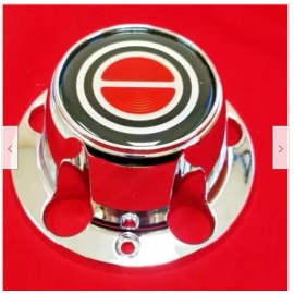Aftermarket Products 1980-1996 FORD F150 BRONCO VAN Chrome Wheel Hub Center Caps RED Center 4 PCS