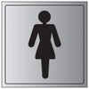 V Safety General Door-Ladies Toilet Sign - 150mm x 150mm