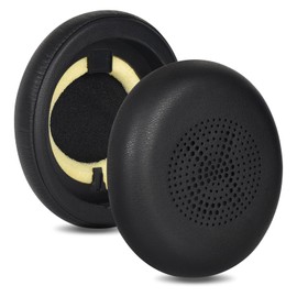 Replacement Ear Pads for Jabra Evolve2 65 (65MS 65UC USB)/Evolve2 40 (40UC 40MS USB)/Elite 45H On-Ear Wireless Headset Replacement Pads with Softer Protein Leather (Black)