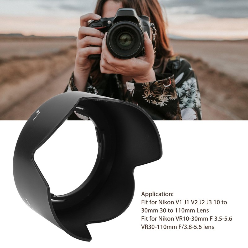 Zerodis ニコンV1 J1 V2 J2 J3 10-30mm 30-110mmレンズ用 レンズフード 可逆式