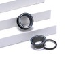 PUNKYOUTH 1 Pair Surgical Steel Screw Fit Tunnels Ear Plug