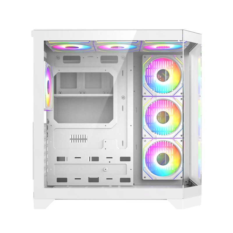 PC Gaming ATX Case Iceberg Crystal Edge Full Panoramic View