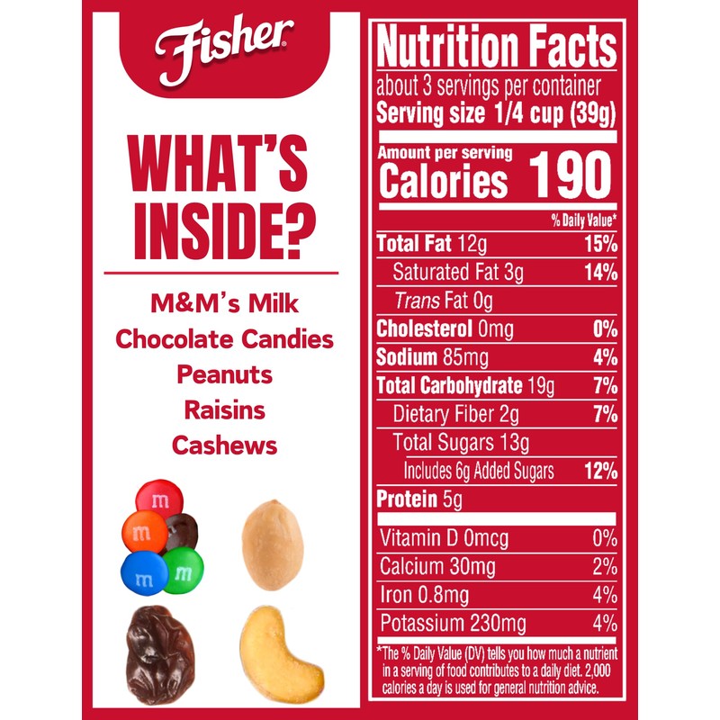 Fisher Snack Summit Trail Mix, 4 oz (Pack of 6),