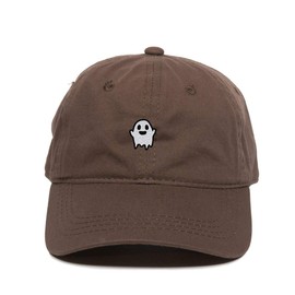 DSGN By DNA Ghost Baseball Cap Embroidered Cotton Adjustable Dad Hat Brown