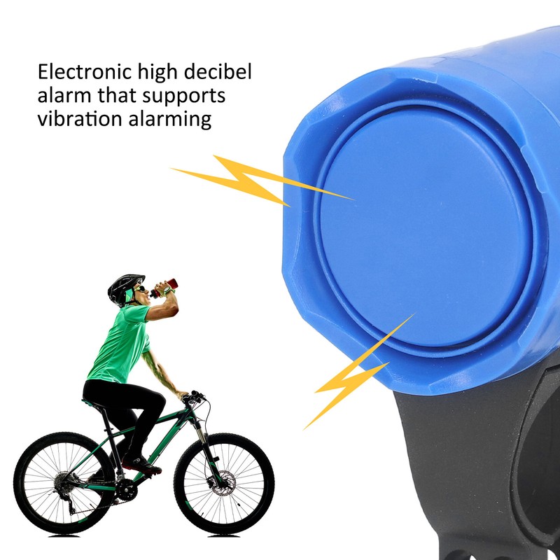 Bike Alarm Horn Electric Bicycle Security Bell Waterproof ABS Adjustable
