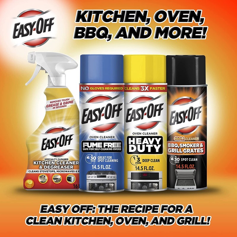 Easy-Off Specialty Kitchen Degreaser Cleaner, 16 Fl Oz Bottle (Pack