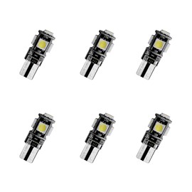 8X-SPEED 6PCS Led Interior Light Bulb 5050 Chip For Infiniti Q60 2017 - present Done Read Glove Box Trunk Vanity Mirror Sun Visor Light