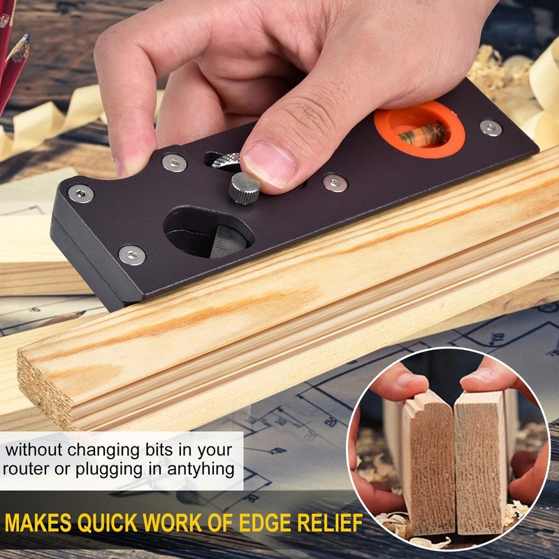 Eewudwok Chamfer Plane, Hand Chamfering Wood Planer, Premium Woodworking Edge