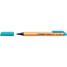 Stabilo GREENPoint Pen Pens Pack Of 5 Large 0.8 mm Turquoise Paste