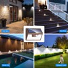 Peasur Solar Lights Outdoor Waterproof [12 Packs/140 LEDs], 3 Lighting