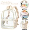 Clear Mini Backpack Lightweight See Through Bookbag Small Transparent Bag