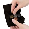 kerria.j (Yamabuki) Genuine Leather Wallet, Box-Shaped, Coin Case for Men,