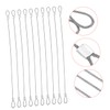 NOLITOY 20pcs Stainless Steel Safety Cable with Loops Antidrop Design
