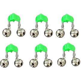 Set: 6 eel bite alarms catfish alarm with glow light holder with Petri Heil! Sticker.