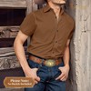 JASGOOD Men's Western Leather Belt Strap without Buckle Cowboy Belt