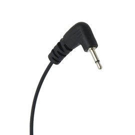 WODASEN Listen Only Earpiece 3.5mm Short Law Enforcement for Speaker Mic Receiver/Listen Only Headset Acoustic Tube Single Earbud Police Surveillance Radio Earpiece (08-S-Clear+Black)