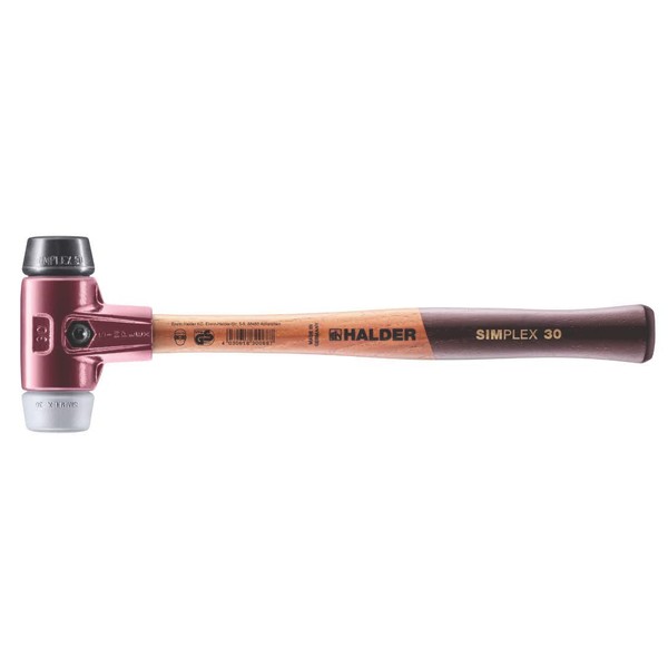 Halder 3023.030 Simplex .75 lb. Soft-Face Mallet with Black Rubber