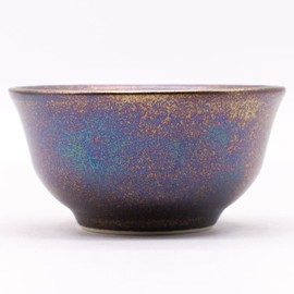 Mino Ware Tozan Kiln Black Gradient Guinom Cup Choko Approx. Diameter 6.5 × Height 3.5 cm Capacity Approx. 50 ml Black Luster Sake Set 551-0105