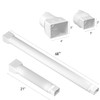 2 Pack Rain Gutter Downspout Extensions Flexible,Drain Downspout Extender Connector