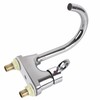 G1/2 Bathroom Basin Faucet Hot and Cold Water Mixer Dual‑Hole