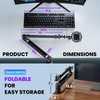 CAHAYA Desk Mount Mic Arm, Low Profile Boom Stand for