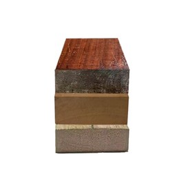 Exotic Wood Zone's Pack of 3, Wood Turning Bowl Blanks - Spanish Cedar, Paduk, Poplar | 6" x 6" x 2" | Wood Blocks for Bowl Turning