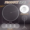 LEIFIDE 4 Pcs 22 Inch Portable Drum Shields Drum Noise