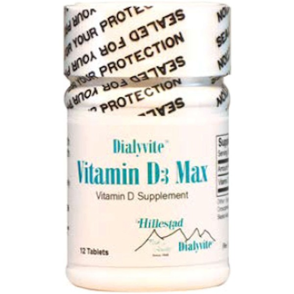 Dialyvite Vitamin D3 Max 50,000 IU - 12 Tablets (1)