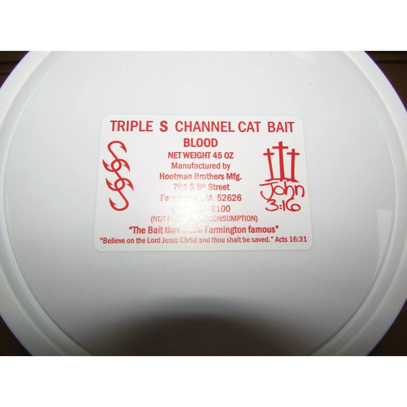 SSS 2 PAILS SONNY'S TRIPLE S CATFISH BLOOD DIP BAIT