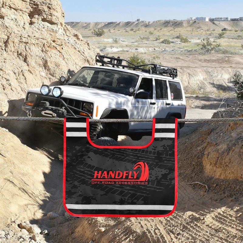 Handfly Winch Dampener Cable, Safety Recovery Off-Road Winch Rope Dampener