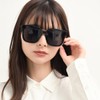 FashionBerry 99% UV Protection Lenses, Wellington-Shaped Sunglasses, Square, Oversize, Gentle