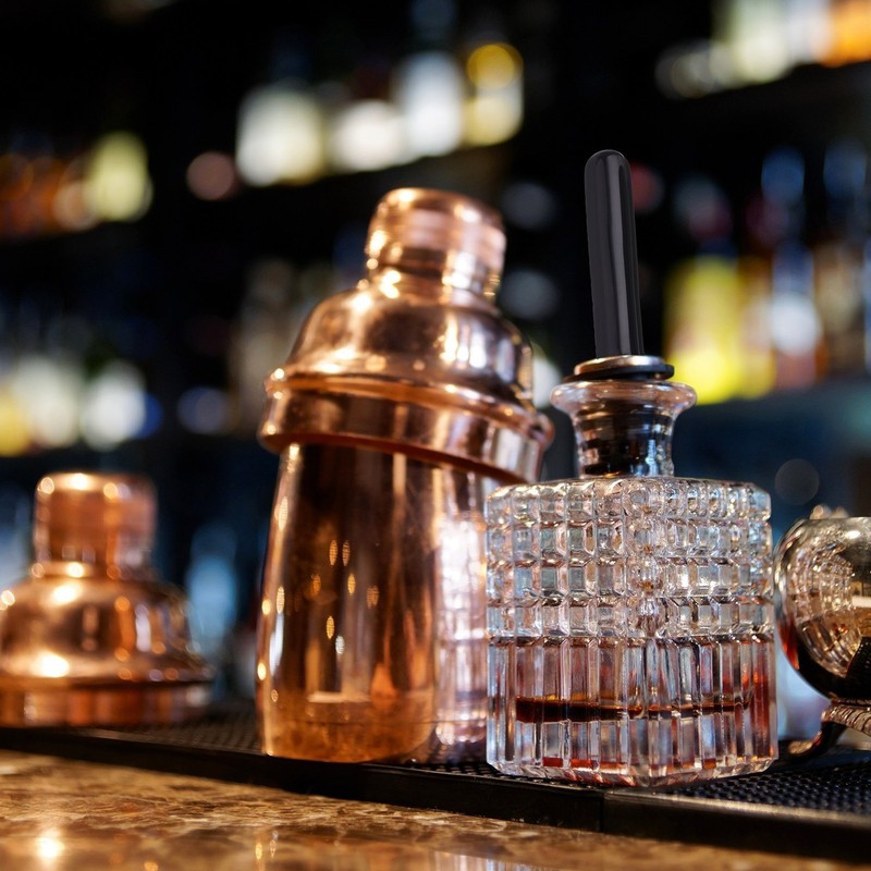 EBOOT 48 Pack Black Rubber Pourer Cap Liquor Bottle Pourer