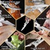 DJLLA Poultry Scissors Kitchen Scissors Silver Stainless Steel Multi-Purpose Scissors