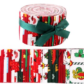 36 Patterns Jelly Roll Fabric, Pre-Cut Jelly Roll Fabric Strips for Quilting, Jelly Rolls for Quilting, Jelly Rolls for Quilting Clearance, Fabric Jelly Rolls with Different Patterns