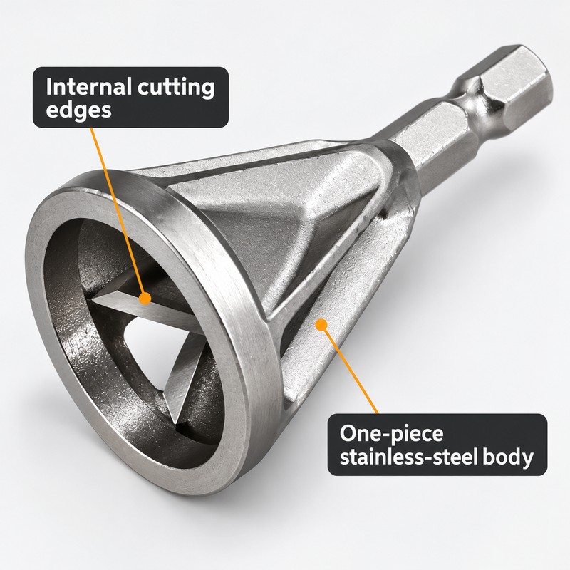 5 Pack Stainless Steel External Deburring Chamfer Tools with 7mm