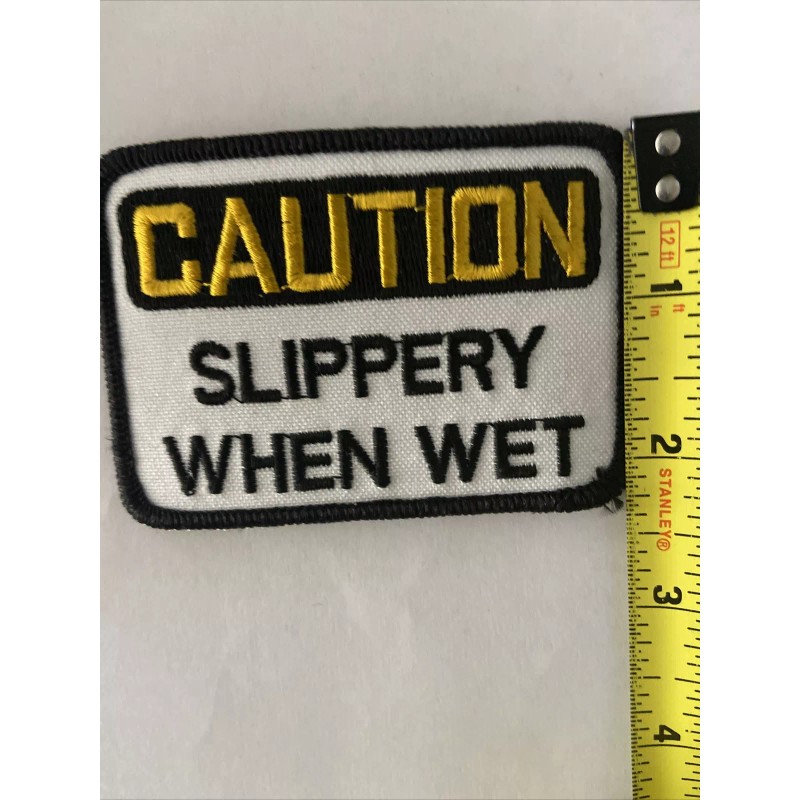 Unbranded Caution slippery When Wet Patch.