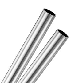M METERXITY 2-Pack 300mm 304 Stainless Steel Tube, 9mm OD 1mm Wall Thickness Seamless Stainless Steel Tubing for Construction/Machining/DIY Crafting, Metal Straight Pipe [0.35x1x11.8IN]