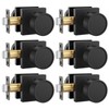 Goldenwarm Black Door Knobs, Matte Black Interior Door Knobs, Heavy