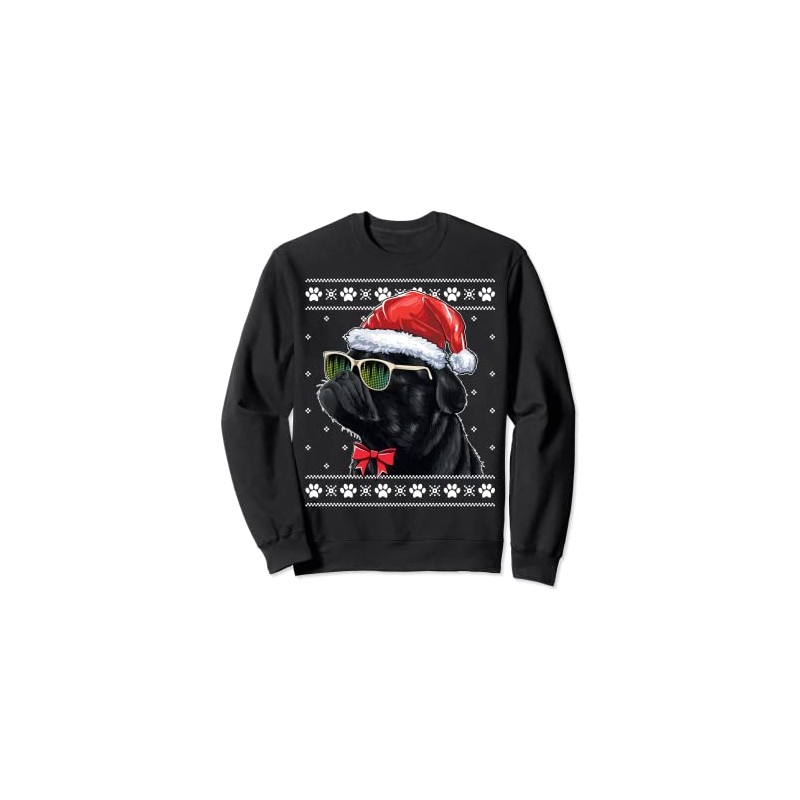 Christmas Pug Dog Mom Dad Black Pug Ugly Christmas Sweater