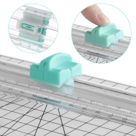 Firbon 5 Pieces Green Replacement Blade with Automatic Security Safeguard Design for A4 Paper Cutter Paper Trimmers