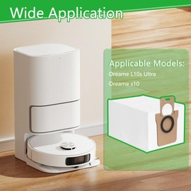 UKOFEW UKOFEW Staubbeutel f??r Dreame L10s Ultra/Dreame S10 Saugroboter Basisstation, Staubsaugerbeutel, 2,5L Gro?er Kapazit?t Ersatzbeutel Zubeh?rset Ersatz Beutel Ersatzteile (8PCS)