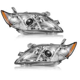 WEELMOTO Headlights Assembly for 2007-2009 Toyota Camry, Anti-Fogging Headlights Assemblies for 2007 2008 2009 Toyota Camry US Version Pair